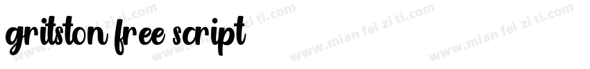 gritston free script字体转换
